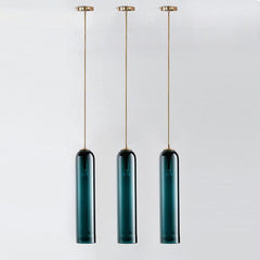 Long Tube Glass Pendant Light
