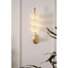 Triple Alabaster Wall Sconce