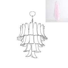 Murano Glass Petals Chandelier