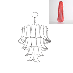 Murano Glass Petals Chandelier