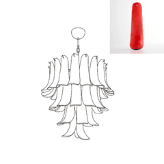 Murano Glass Petals Chandelier