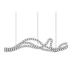 Pearl Necklace Balls Chandelier