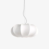 Oblate Silk Pendant Lamp