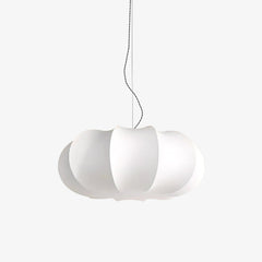Oblate Silk Pendant Lamp