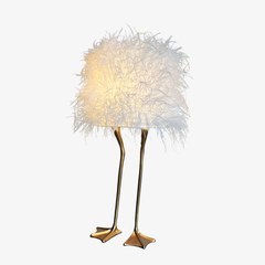 Duck Feet Feather Table Lamp