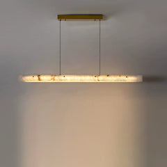 Linear Alabaster Chandelier