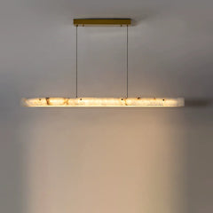 Linear Alabaster Chandelier