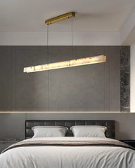 Linear Alabaster Chandelier