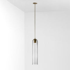 Long Tube Glass Pendant Light