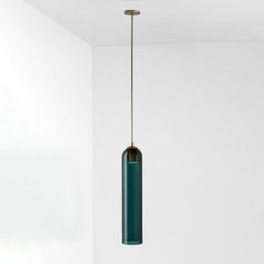 Long Tube Glass Pendant Light