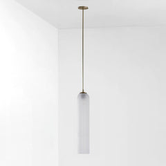 Long Tube Glass Pendant Light