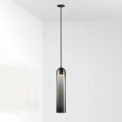 Long Tube Glass Pendant Light