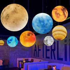 3D Planet Ball Pendant Lamp