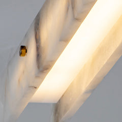 Linear Alabaster Chandelier