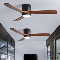 Nordic Wooden 42"/48"/52" Ceiling Fan Light