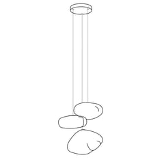 Blown Glass Random Pendant Light