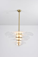 Petals Gold Murano Chandelier