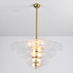 Petals Gold Murano Chandelier
