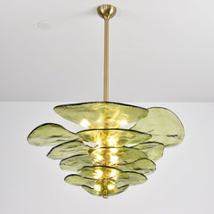 Petals Gold Murano Chandelier