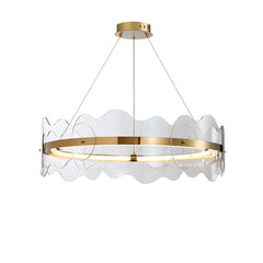 Acrylic Wave Chandelier