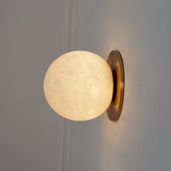 Alabaster Mini Orb Wall Lamp