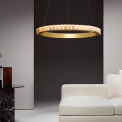 Alabaster Avalon Halo Chandelier