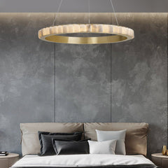 Alabaster Avalon Halo Chandelier