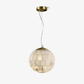 Alabaster Ball Pendant Light
