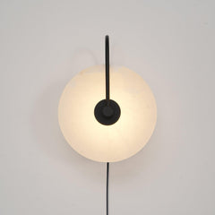 Alabaster LED Plug-In Wall Lamp