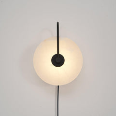 Alabaster LED Plug-In Wall Lamp