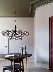 Glass Sphere Cluster Chandelier