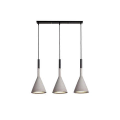 Conical Concrete Pendant Light