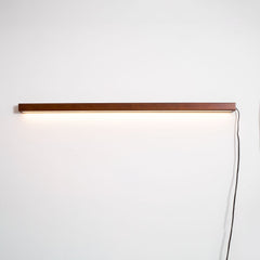Arlo Linear Wood Plug-in Wall Light