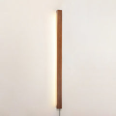 Arlo Linear Wood Plug-in Wall Light