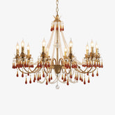 Aureate Amber Crystal Chandelier