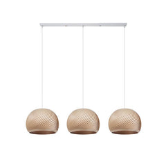 Aurora Whorl Wood Pendant Lamp