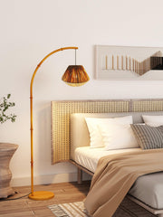 Bamboo Pole Floor Lamp