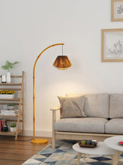 Bamboo Pole Floor Lamp