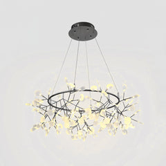 Black Big O Firefly LED Chandelier