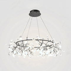 Black Big O Firefly LED Chandelier