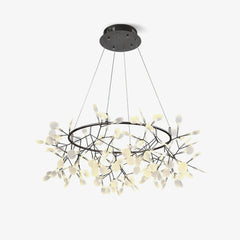 Black Big O Firefly LED Chandelier