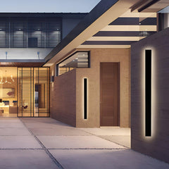 Long Strip Solar Outdoor Sconce