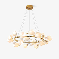 White Porcelain Magnolia Chandelier