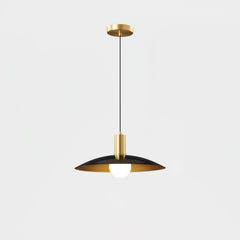 Brass Flared Pendant Lamp