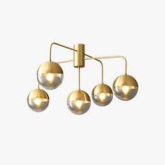 Brass Globulars Ceiling Lamp