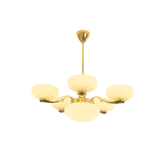 Brass Radiance Orb Chandelier