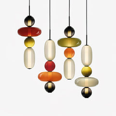 Candied Glass Combo Pendant Light
