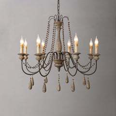 Candle Style Beaded Chandelier