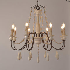 Candle Style Beaded Chandelier