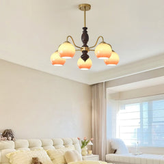 Caramel Orb Chandelier